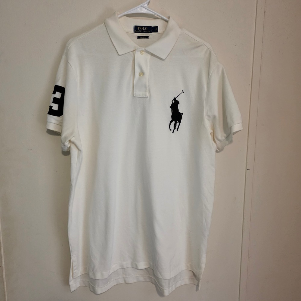 Polo Ralph Lauren Mens Big Pony Polo Rugby Shirt Size Large Preppy Old Money